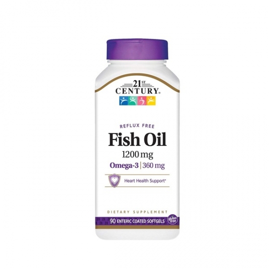 Fish Oil 1200mg 90 softgels, 21st Century фото