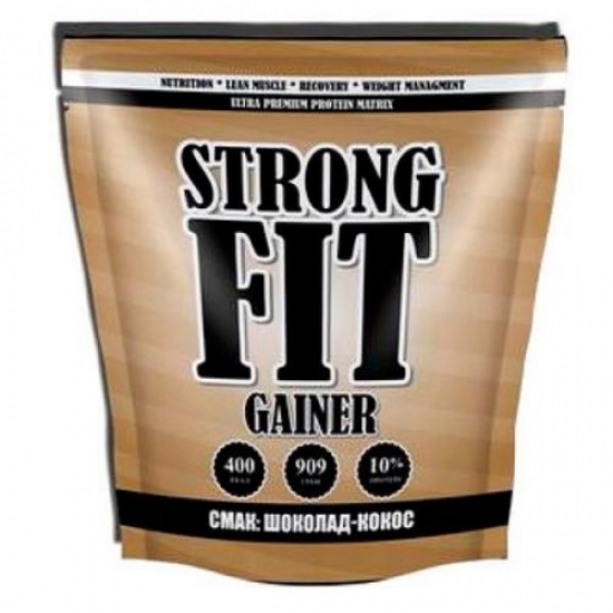 Gainer 10% 909g, StrongFit фото