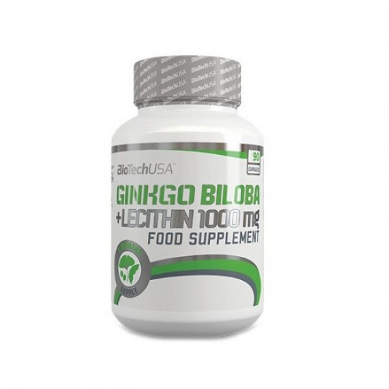Ginkgo Biloba + Lecithin 1000mg 90 tabs, BioTech фото