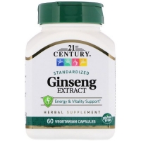 Ginseng Extract 60 veg caps, 21st Century