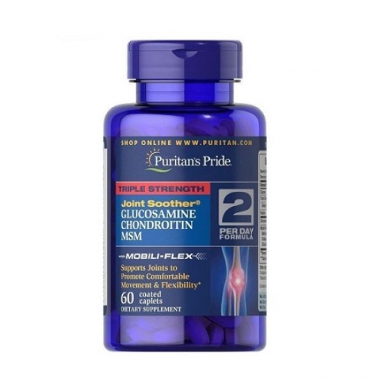 Glucosamine Chondroitin MSM Triple 60tab, Puritans Pride фото
