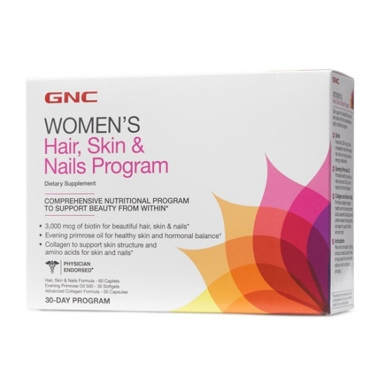 Hair, Skin & Nails Program 30packs, GNC картинка Hair, Skin & Nails Program 30packs, GNC фото