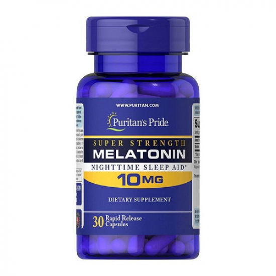 Melatonin 10mg 30 Caps, Puritans Pride картинка Melatonin 10mg 30 Caps, Puritans Pride фото