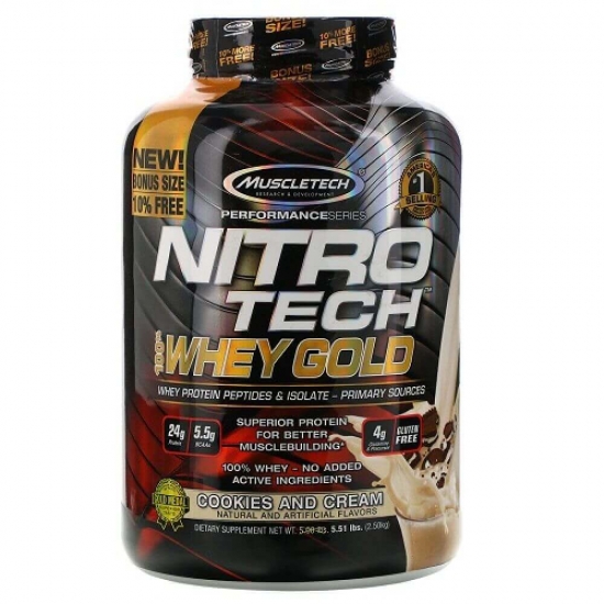 Nitro Tech Whey Gold 2.51kg, MuscleTech фото
