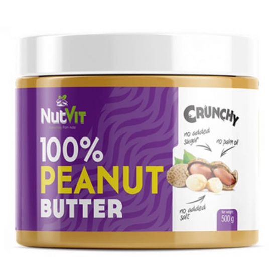 NutVit 100% Peanut Butter 500g, OstroVit фото