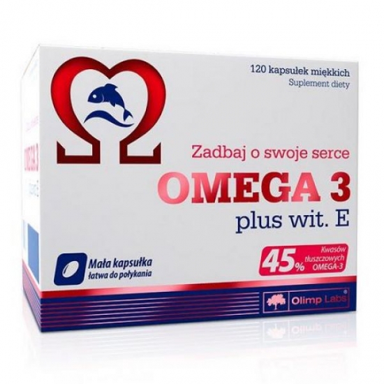 Omega-3 45% + Vit.E 60caps, Olimp Labs фото