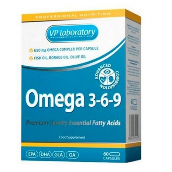 Omega 3-6-9 60caps, VP-Lab фото