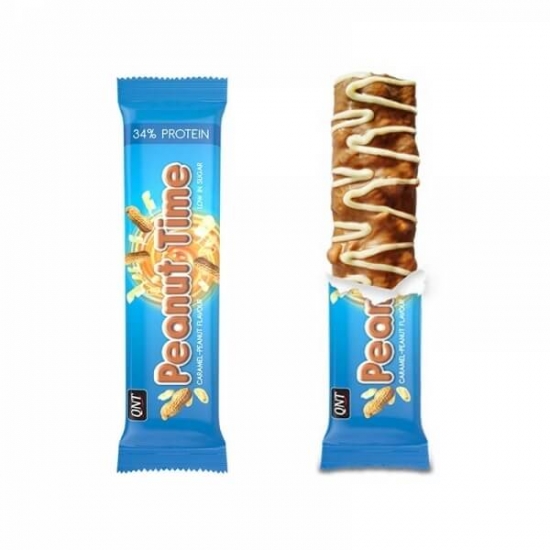 Peanut Time 34% Protein Bar 60g, QNT фото