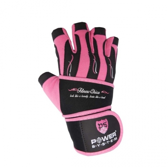Перчатки Fitness chica PS-2710 Pink, Power System фото