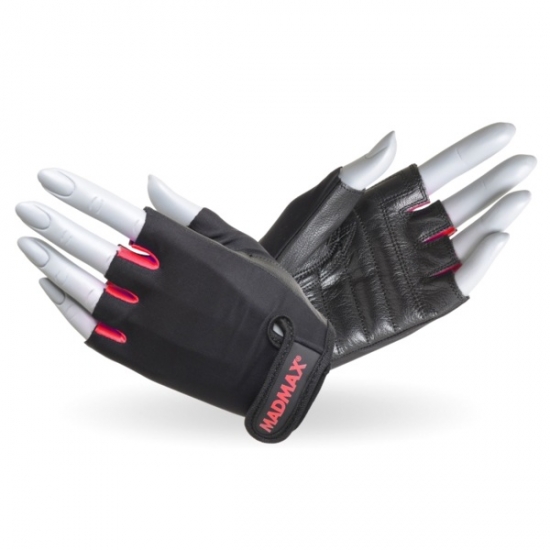 Перчатки Rainbow MFG 251, MadMax Black-Rubine red фото