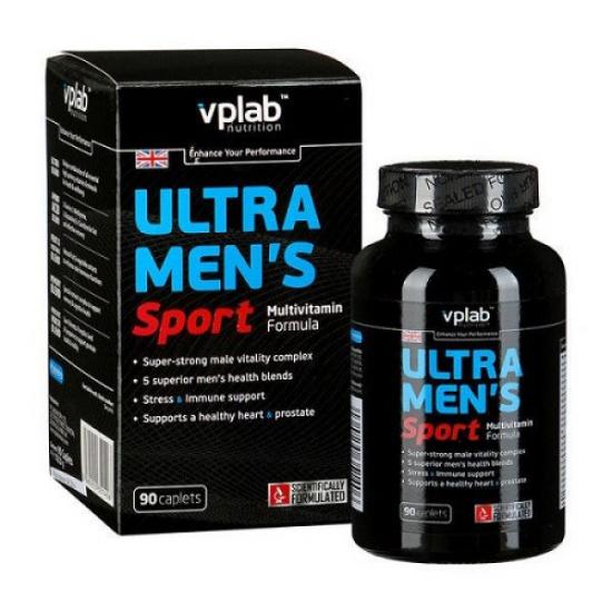Ultra Mens Sport Multivitamin 90 caps, VP Lab картинка Ultra Mens Sport Multivitamin 90 caps, VP Lab фото