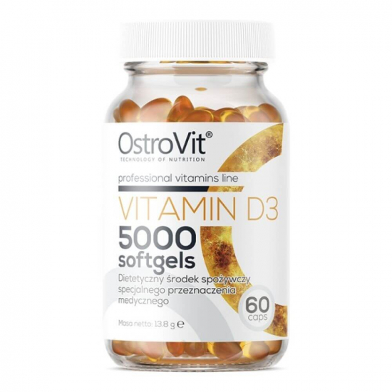 Vitamin D-3 5000IU 120 caps, OstroVit фото