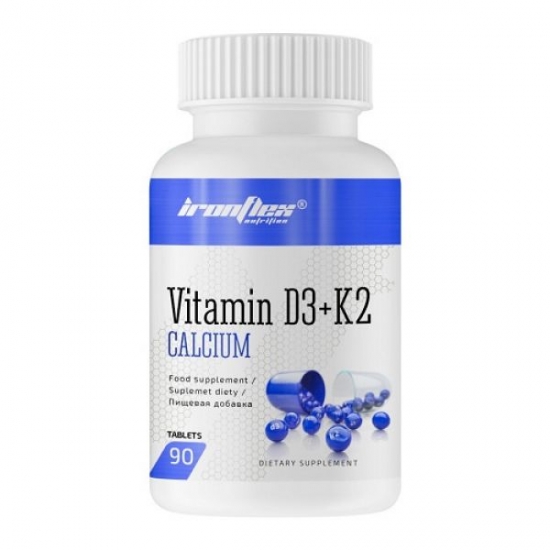 Vitamin D3 + K2 90tab, IronFlex картинка Vitamin D3 + K2 90tab, IronFlex фото