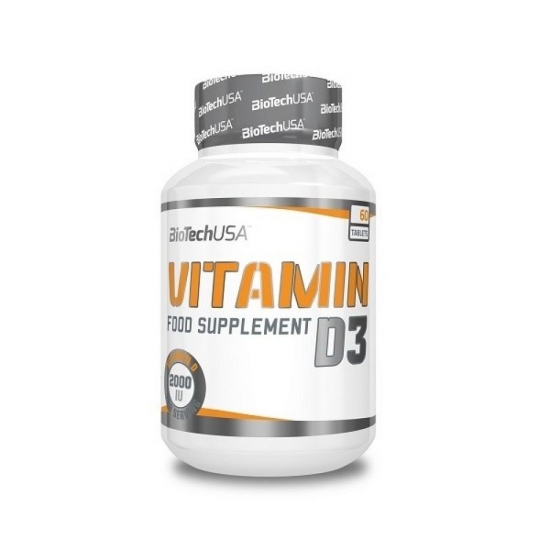 Vitamin D3 60 Tabs, BioTechUSA фото