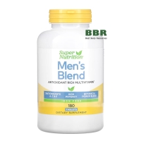 Mens Blend Antioxidant Rich Multivitamin 180 Tabs, Super Nutrition