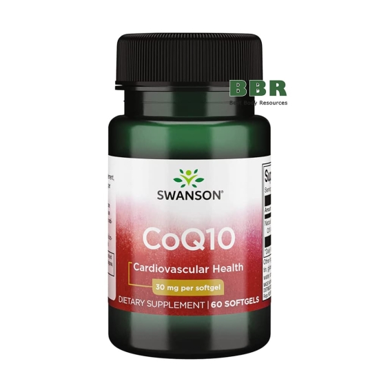 CoQ10 30mg 60 Softgels, Swanson фото