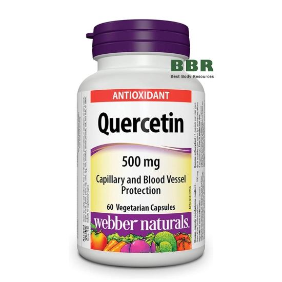 Quercetin 500mg 60 Veg Caps, Webber Naturals фото
