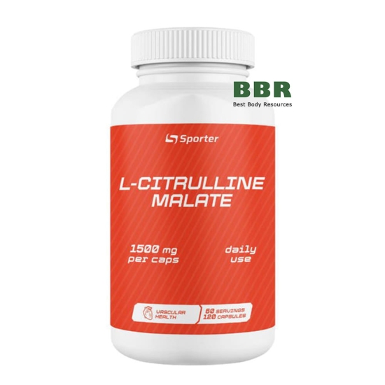 L-Citrulline Malate 1500mg 120 Caps, Sporter фото