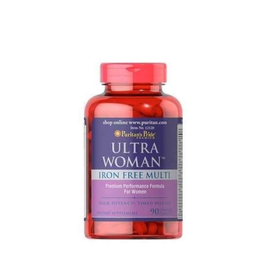 Ultra Woman Iron Free Multi 90 Tabs, Puritans Pride фото