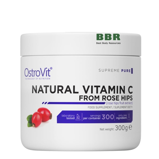 Natural Vitamin C from Rose Hips 300g, OstroVit фото