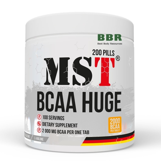 BCAA Huge 200 Tabs, MST картинка BCAA Huge 200 Tabs, MST фото