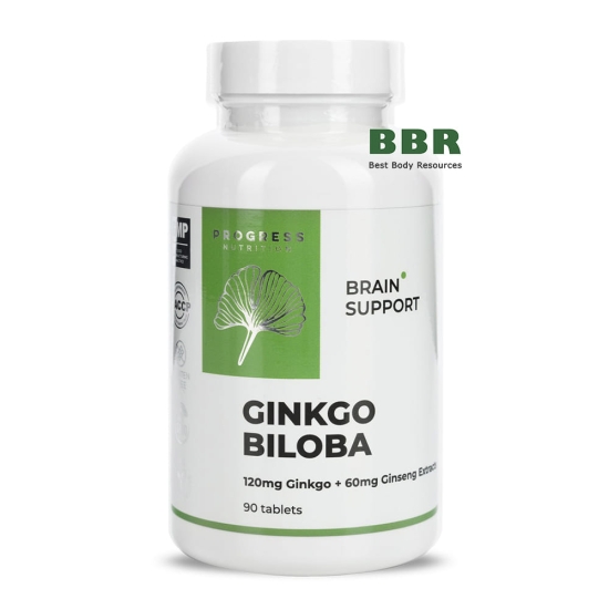 Ginkgo Biloba 120mg plus Ginseng 60mg 90 Tabs, Progress Nutrition картинка Ginkgo Biloba 120mg plus Ginseng 60mg 90 Tabs, Progress Nutrition фото