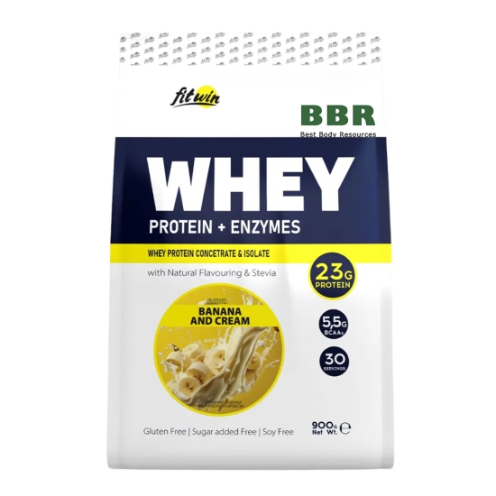 Whey Protein plus Enzymes 900g, FitWin фото
