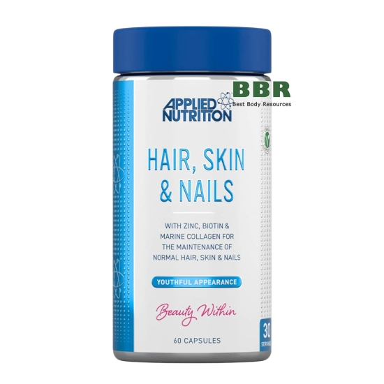 Hair, Skin & Nails 60 Caps, Applied Nutrition фото