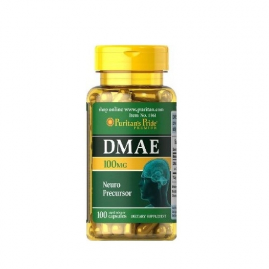 DMAE 100mg 100 Caps, Puritans Pride фото