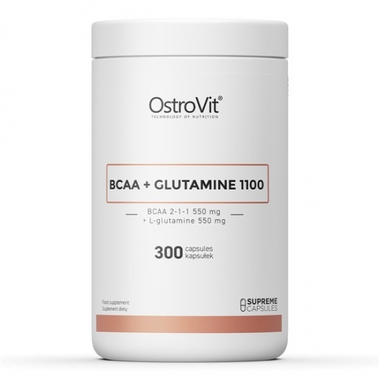 BCAA + Glutamine 1100 300 Caps, OstroVit (Caps) фото