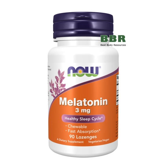 Melatonin 3mg 90 Tabs, NOW Foods фото