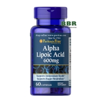 Alpha Lipoic Acid 600mg 60 Caps, Puritans Pride