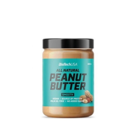 All Natural Peanut Butter 400g, BioTechUSA картинка All Natural Peanut Butter 400g, BioTechUSA фото