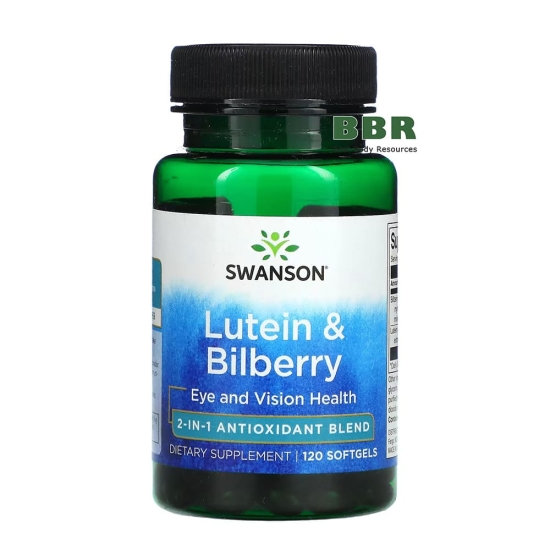 Lutein & Bilberry 120 Softgels, Swanson фото