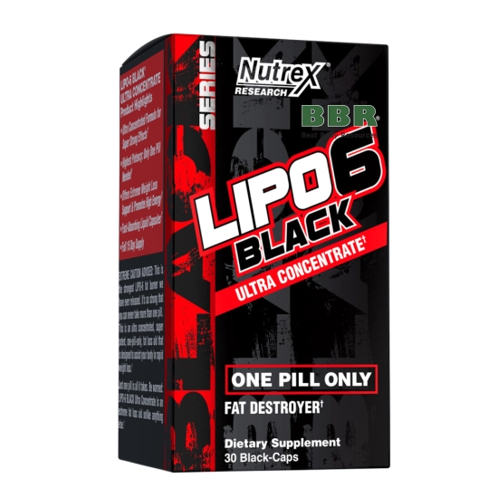 Lipo-6 Black Ultra Concentrate 30 Caps, Nutrex фото