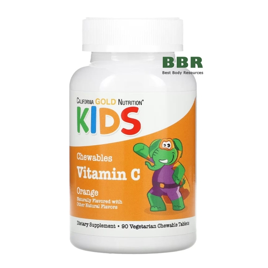 Kids Vitamin C 90 Chewables, California GOLD Nutrition фото