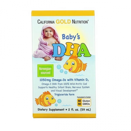 Liquid DHA Omega 3 for Babies 59ml, California GOLD Nutrition фото