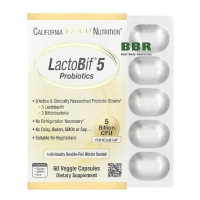 LactoBif 5 Probiotics 60 Veg Caps, California GOLD Nutrition