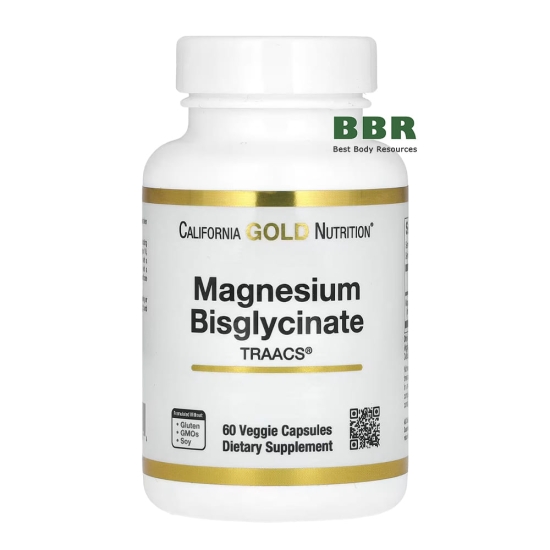 Magnesium Bisglycinate 60 Veg Caps, California GOLD Nutrition фото