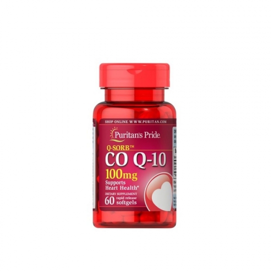 Q-SORB Co Q10 100mg 60 Softgels, Puritans Pride картинка Q-SORB Co Q10 100mg 60 Softgels, Puritans Pride фото