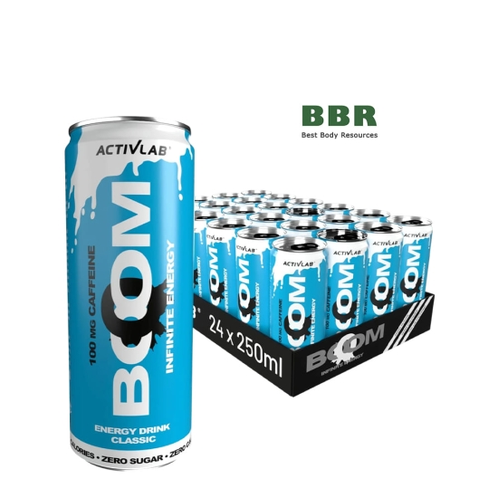 Boom Infinite Energy Drink Zero Sugar 250ml, ActivLab картинка Boom Infinite Energy Drink Zero Sugar 250ml, ActivLab фото