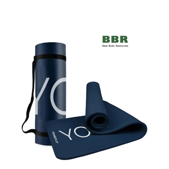 Коврик для йоги и фитнеса Premium 4151 Blue, PowerPlay фото