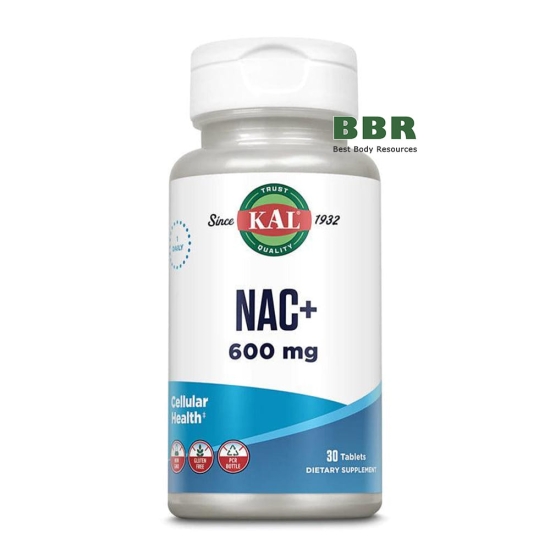 NAC+ 600mg 30 Tabs, KAL фото