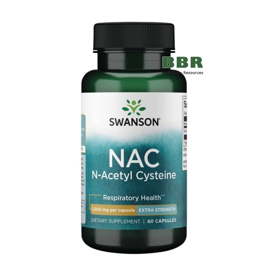 N-Acetyl L-Cysteine 1000mg 60 Caps, Swanson фото