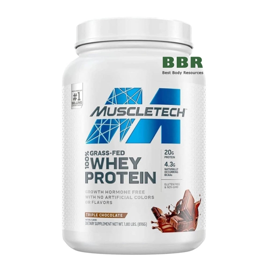 100% Grass-Fed Whey Protein 816g, MuscleTech фото