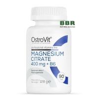 Magnesium Citrate 400mg plus B6 90 Tabs, OstroVit