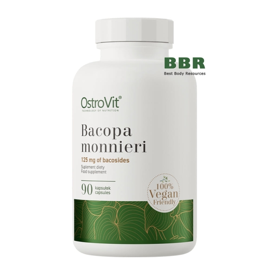 Bacopa Monnieri Extract 250mg 90 Caps, OstroVit фото