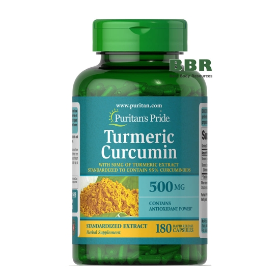 Turmeric Curcumin 500mg 180 Caps, Puritans Pride картинка Turmeric Curcumin 500mg 180 Caps, Puritans Pride фото