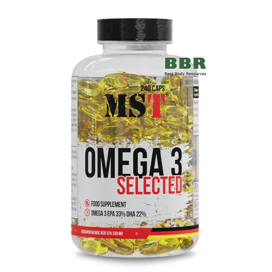 Omega 3 Selected 550mg EPA DHA 240 Caps, MST фото