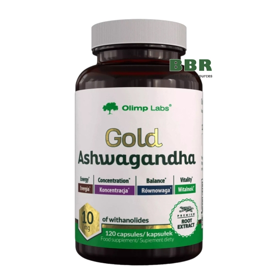Gold Ashwagandha 200 120 Caps, Olimp фото